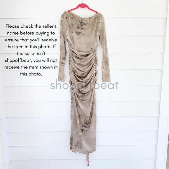 NEW House of CB Lanetta Pale Sage Print Maxi Dress Medium - Picture 15 of 17